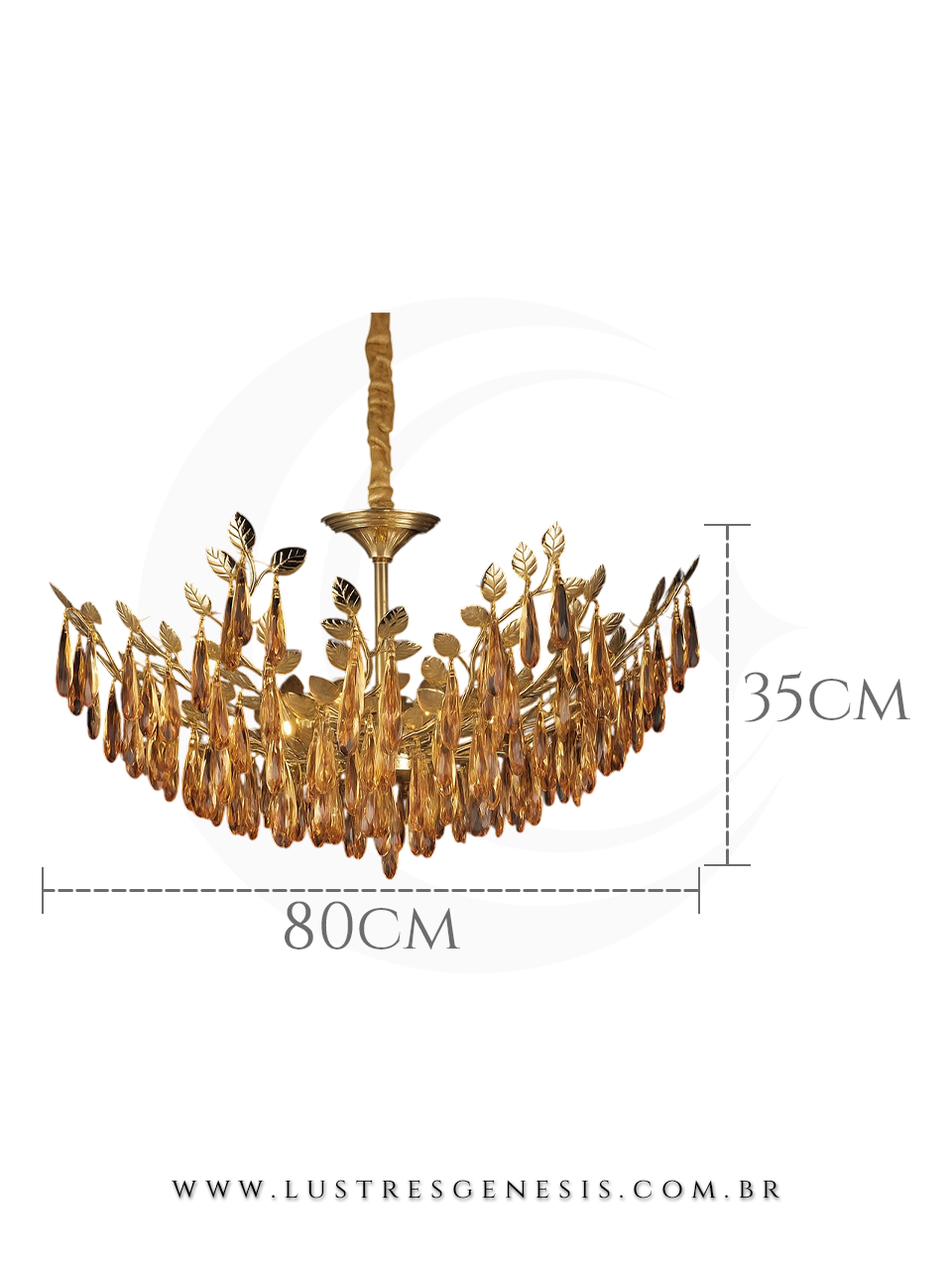 Lustre de Cristal Moderno Metal Cromado 80x35cm, Sala de Jantar, Sala de Estar, Quarto Casal, Mesa Sala de Jantar, Suite Master